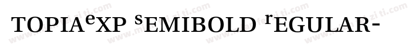 UtopiaExp Semibold Regular字体转换